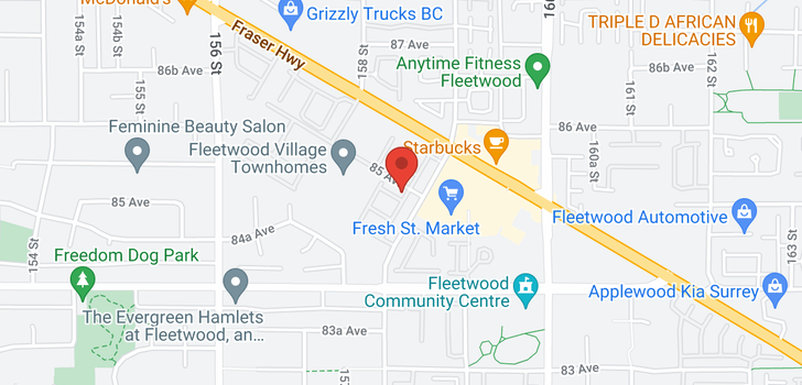 map of 48 15868 85 AVENUE